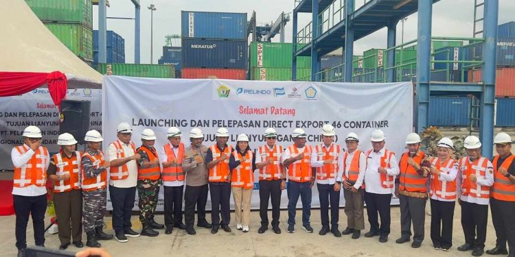 Pangkas Rantai Logistik, Pelindo dan Pemprov Sultra Lepas Ekspor Langsung 46 Kontainer ke China
