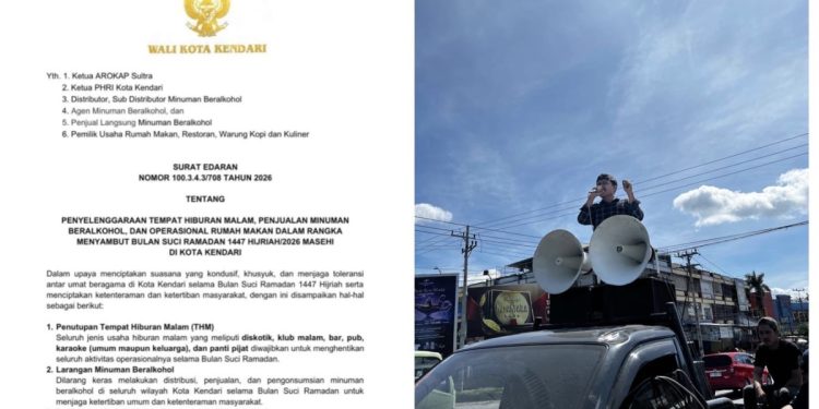 EDARAN WALIKOTA DIDUGA DI ACUHKAN, TOKO MIRAS DI KENDARI NEKAT BEROPERASI