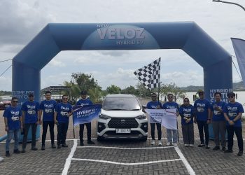 Jelajahi Sultra hingga Sulut, Kontingen ‘Veloz Hybrid Lintas Nusa 2.0’ Resmi Dilepas di Kendari