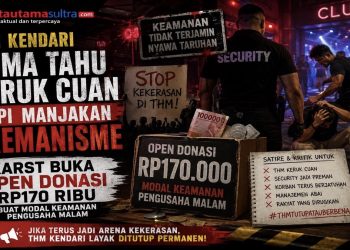 Marak Kekerasan di THM Kendari, Konsorsium Aktivis Gelar Aksi Satire Donasi Rp170 Ribu